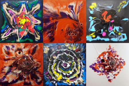 Slike iz polivanja akrilnih barv 1